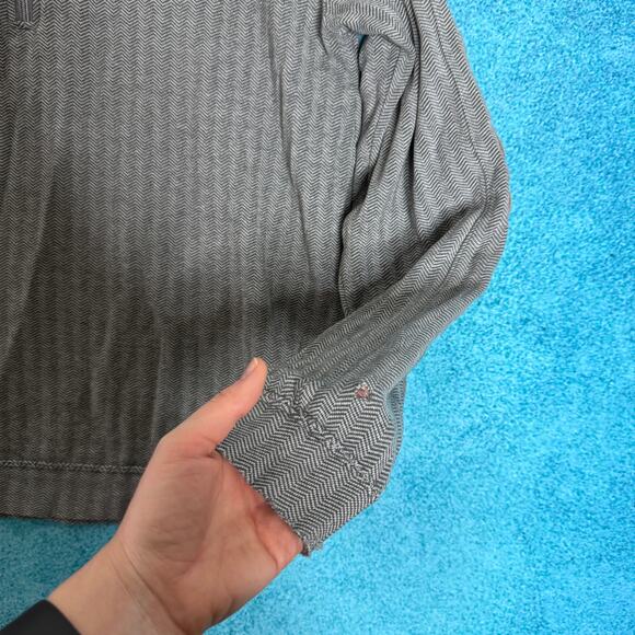 Straight Down Men’s 1/4 Zip Louis Martini Sweatshirt – Size L – Gray 100% Cotton - Picture 7 of 16